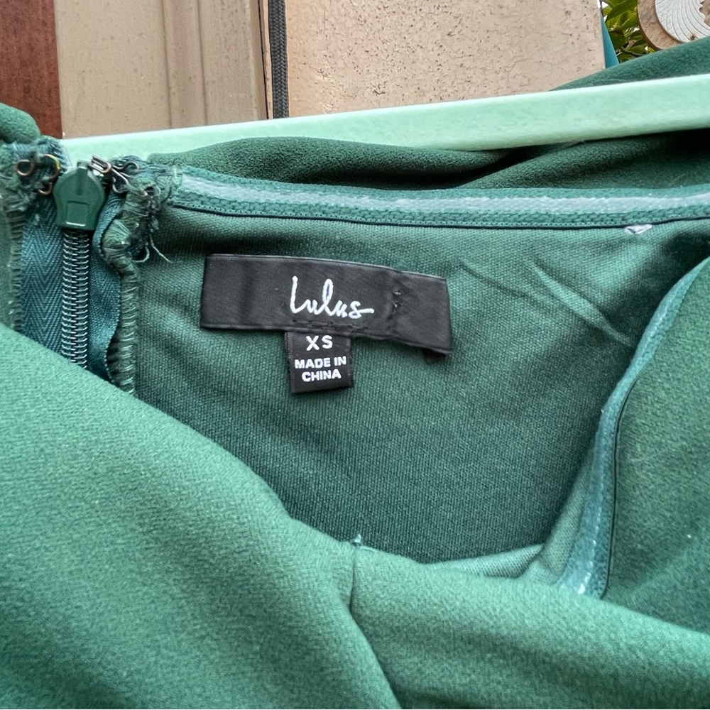 Lulu’s Song of Love Off the Shoulder Hunter Green Maxi Dress - Picture 3 of 5